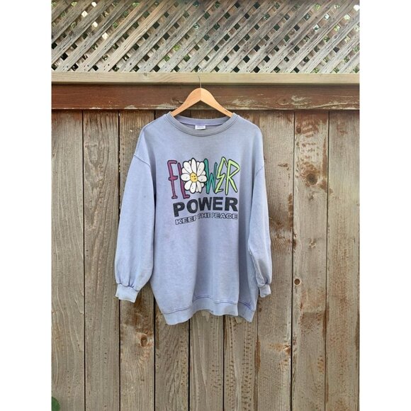 BDG Flower Power Crew Neck - Picture 2 of 4